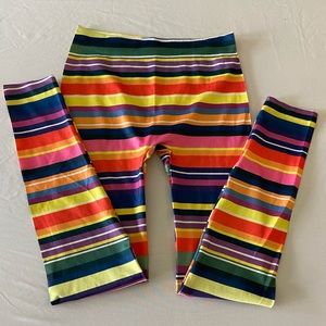 Rainbow striped tights/leggings